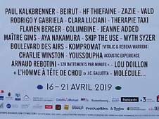 Affiche Programme Printemps de Bourges 2019