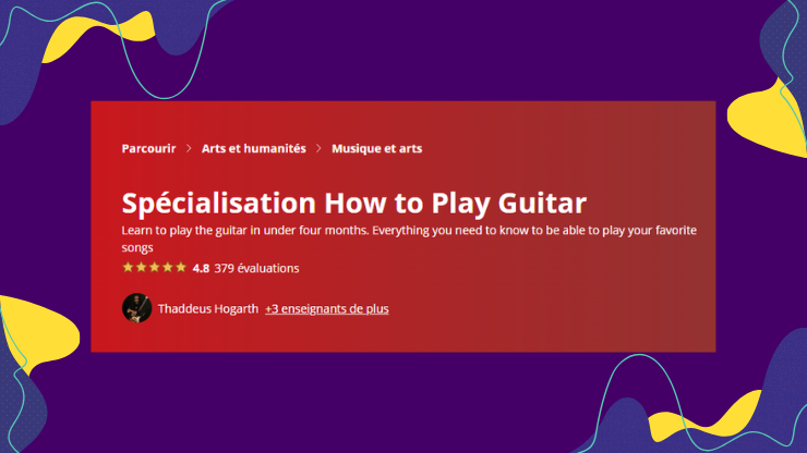 Coursera — Spécialisation Comment jouer de la guitare