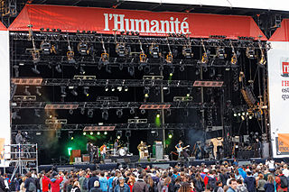 BB Brunes en concert sur la grande scène de la fête de l'Humanité 2012