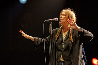 Patti Smith en concert sur la grande scène de la fête de l'Humanité 2012