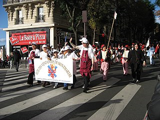 Ouverture du défilé de la Fête des Vendanges à Montmartre