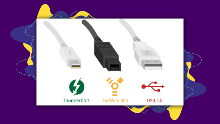 USB Thunderbolt ou Firewire