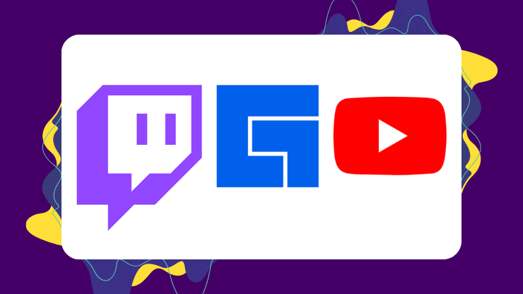 Logos Twitch, FB, YouTube